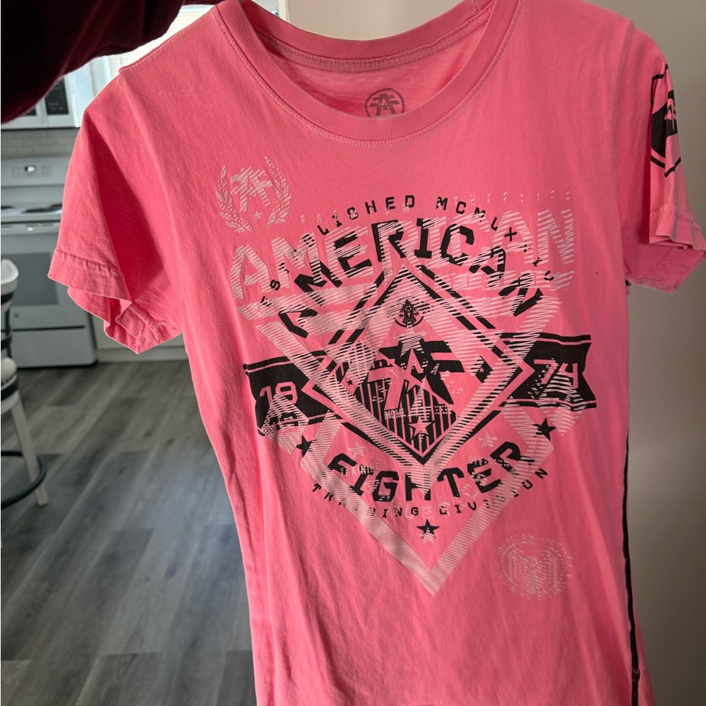 American Fighter Pink Graphic Tee